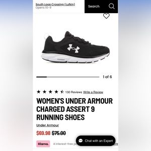Womens Under Armour shoes